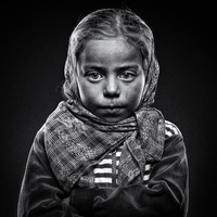 Portraits of young girls in my village