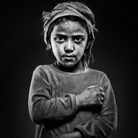 Portraits of young girls in my village