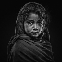 Portraits of young girls in my village