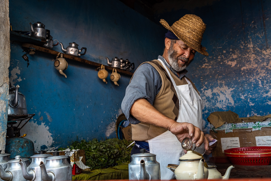 Teashop in the souk of Ourika Valley Setti Fadma