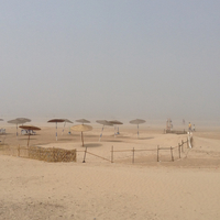 Essaouira beach, wind and sand