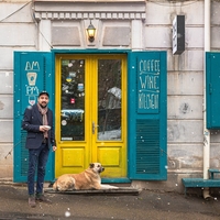 A snowy day in Tbilisi